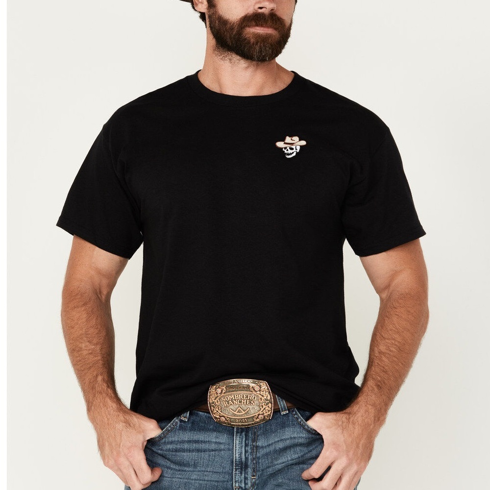 Riot Society Men’s Dead Cowboy Patch Graphic T Shirt